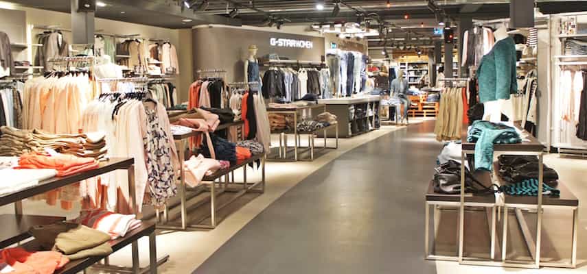 Deinfección de virus de la ropa en una tienda