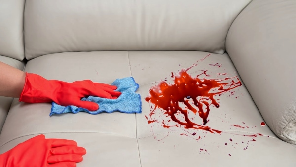 Eliminar manchas de sangre de un tapizado