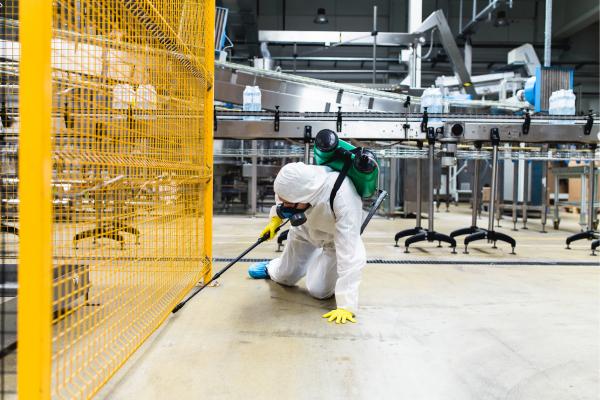 Plaga en una industria alimentaria.